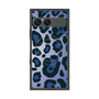 プレミアムスクエアケース with SnapMag［ Leopard - Blue ］