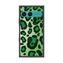プレミアムスクエアケース with SnapMag［ Leopard - Green ］