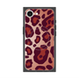 プレミアムスクエアケース with SnapMag［ Leopard - Red ］