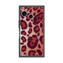 プレミアムスクエアケース with SnapMag［ Leopard - Red ］