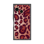 プレミアムスクエアケース with SnapMag［ Leopard - Red ］