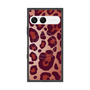 プレミアムスクエアケース with SnapMag［ Leopard - Red ］