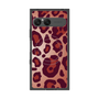 プレミアムスクエアケース with SnapMag［ Leopard - Red ］