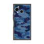 プレミアムスクエアケース with SnapMag［ Camouflage - Blue ］