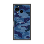 プレミアムスクエアケース with SnapMag［ Camouflage - Blue ］