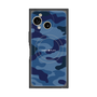 プレミアムスクエアケース with SnapMag［ Camouflage - Blue ］