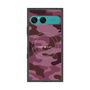 プレミアムスクエアケース with SnapMag［ Camouflage - Pink ］