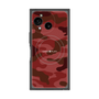 プレミアムスクエアケース with SnapMag［ Camouflage - Red ］