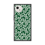 プレミアムスクエアケース with SnapMag［ 唐草模様 - Green ］