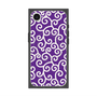 プレミアムスクエアケース with SnapMag［ 唐草模様 - Purple ］