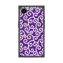 プレミアムスクエアケース with SnapMag［ 唐草模様 - Purple ］