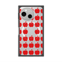 プレミアムスクエアケース with SnapMag［ Apple - Red ］