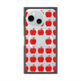 プレミアムスクエアケース with SnapMag［ Apple - Red ］