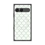 プレミアムスクエアケース with SnapMag［ Moroccan1 -Green ］