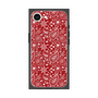 プレミアムスクエアケース with SnapMag［ ペイズリー - Red ］
