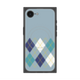 プレミアムスクエアケース with SnapMag［ Nordic Argyle - Blue ］