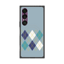 プレミアムスクエアケース with SnapMag［ Nordic Argyle - Blue ］