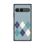 プレミアムスクエアケース with SnapMag［ Nordic Argyle - Blue ］