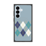 プレミアムスクエアケース with SnapMag［ Nordic Argyle - Blue ］