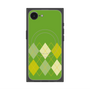 プレミアムスクエアケース with SnapMag［ Nordic Argyle - Green ］
