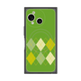プレミアムスクエアケース with SnapMag［ Nordic Argyle - Green ］