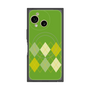 プレミアムスクエアケース with SnapMag［ Nordic Argyle - Green ］
