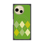 プレミアムスクエアケース with SnapMag［ Nordic Argyle - Green ］