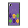 プレミアムスクエアケース with SnapMag［ Nordic Argyle - Purple ］