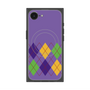プレミアムスクエアケース with SnapMag［ Nordic Argyle - Purple ］