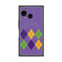プレミアムスクエアケース with SnapMag［ Nordic Argyle - Purple ］