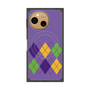 プレミアムスクエアケース with SnapMag［ Nordic Argyle - Purple ］