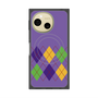 プレミアムスクエアケース with SnapMag［ Nordic Argyle - Purple ］