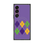 プレミアムスクエアケース with SnapMag［ Nordic Argyle - Purple ］