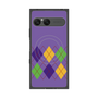 プレミアムスクエアケース with SnapMag［ Nordic Argyle - Purple ］