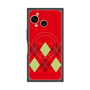 プレミアムスクエアケース with SnapMag［ Nordic Argyle - Red ］