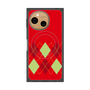 プレミアムスクエアケース with SnapMag［ Nordic Argyle - Red ］