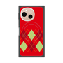 プレミアムスクエアケース with SnapMag［ Nordic Argyle - Red ］