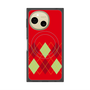 プレミアムスクエアケース with SnapMag［ Nordic Argyle - Red ］