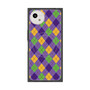 プレミアムスクエアケース with SnapMag［ Argyle - Purple ］