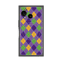 プレミアムスクエアケース with SnapMag［ Argyle - Purple ］