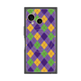 プレミアムスクエアケース with SnapMag［ Argyle - Purple ］