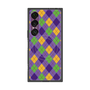 プレミアムスクエアケース with SnapMag［ Argyle - Purple ］