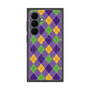 プレミアムスクエアケース with SnapMag［ Argyle - Purple ］
