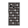 プレミアムスクエアケース with SnapMag［ Argyle - Black ］