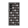 プレミアムスクエアケース with SnapMag［ Argyle - Black ］