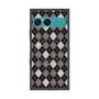 プレミアムスクエアケース with SnapMag［ Argyle - Black ］
