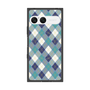 プレミアムスクエアケース with SnapMag［ Argyle - Blue ］