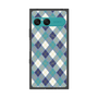 プレミアムスクエアケース with SnapMag［ Argyle - Blue ］