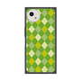 プレミアムスクエアケース with SnapMag［ Argyle - Green ］