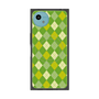 プレミアムスクエアケース with SnapMag［ Argyle - Green ］